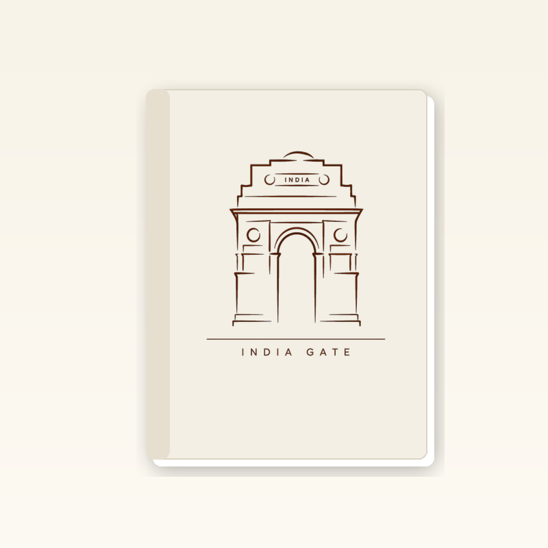 India Gate Notebook